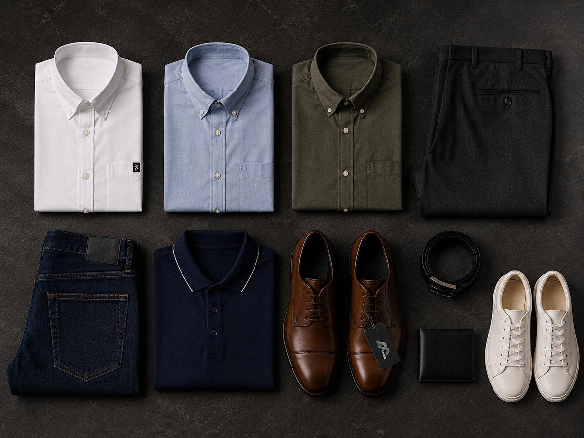 Bemount core range, shirts, trousers, denim and footwear