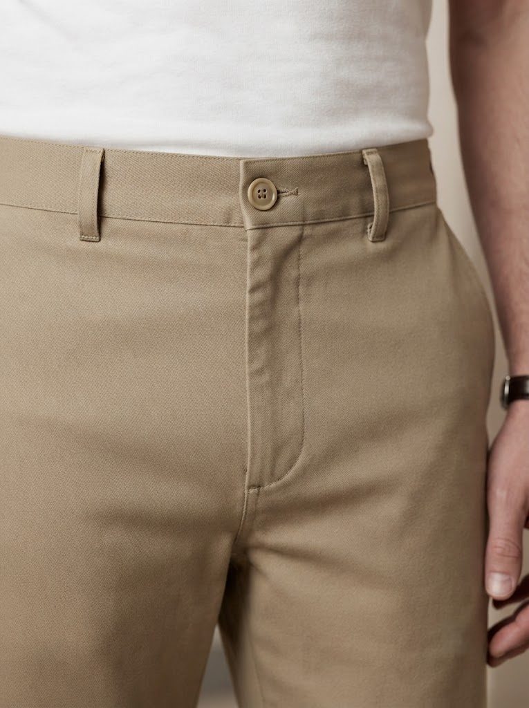 Classic Sand Chino, waist view