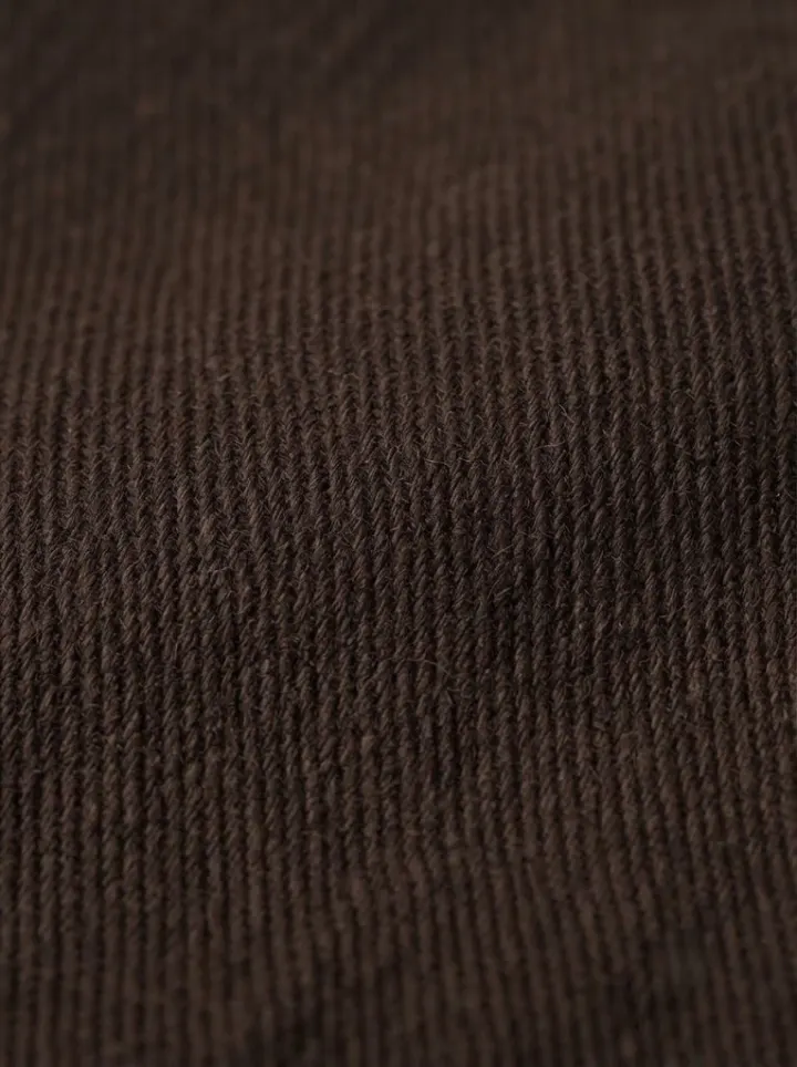 Bemount Pleated Dark Brown Chino, texture img