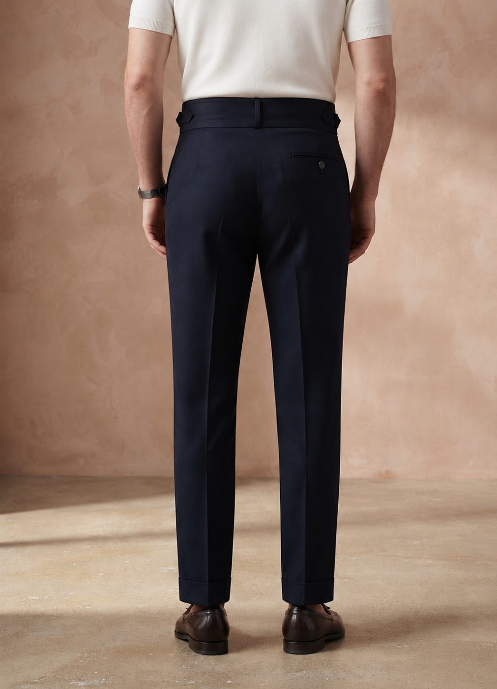 Midnight Navy Gurkha Trouser, back view