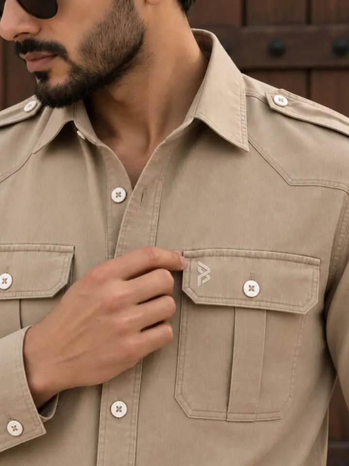 Bemount Desert Taupe Hunter Shirt, view 6