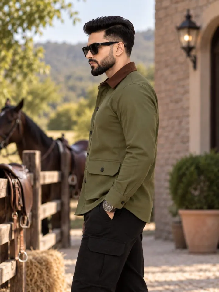 Bemount Olive Ranger Hunter Shirt, view 3