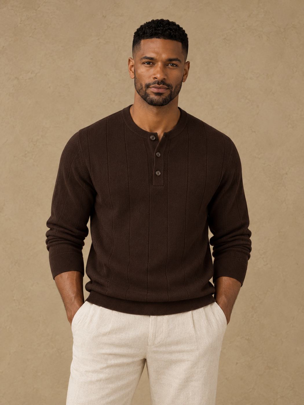 Bemount Deep Chocolate Core Henley