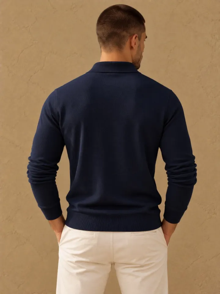 Bemount Bemount Midnight Navy Placket Polo, view 3