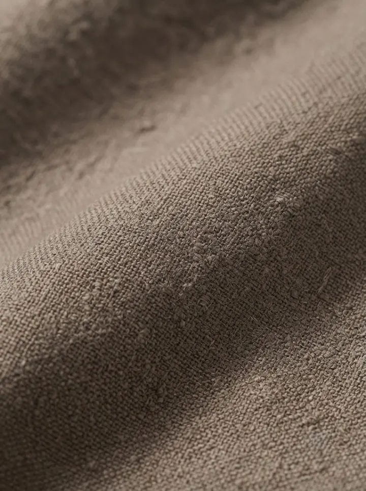 Bemount Desert Sand Linen Drawstring Pant, texture img