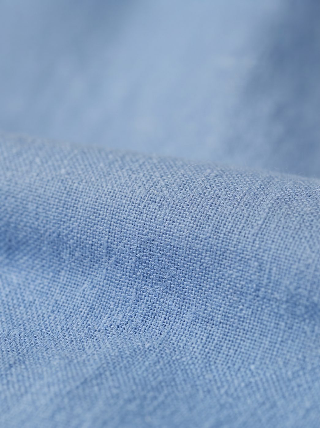 Sky Blue Pleated Linen Trouser, texture view in Sky Blue