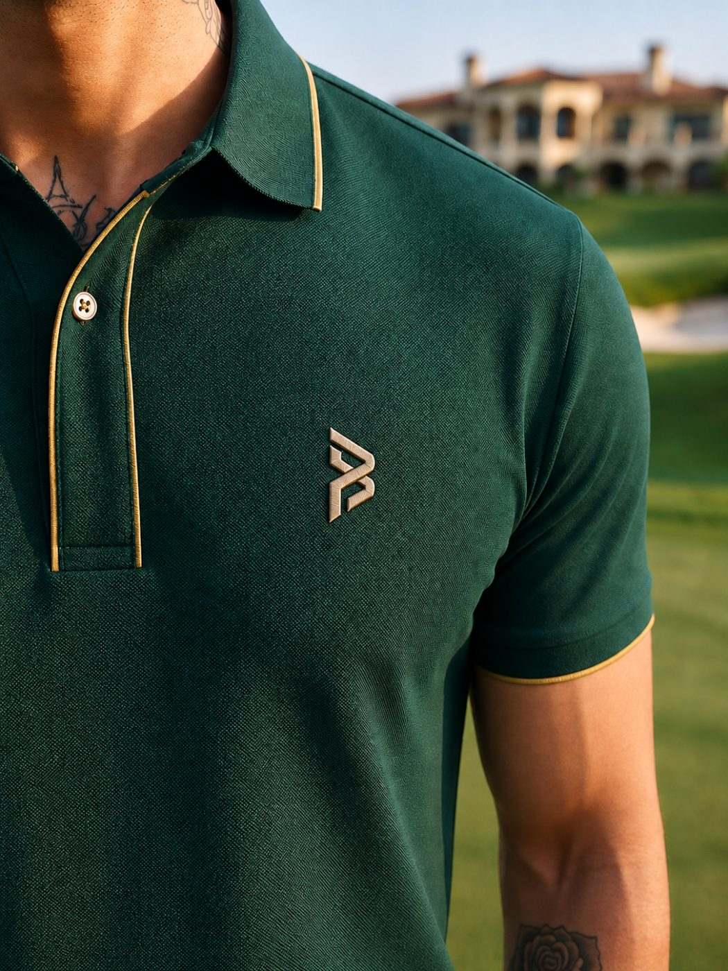 Forest Green Side Panel Polo