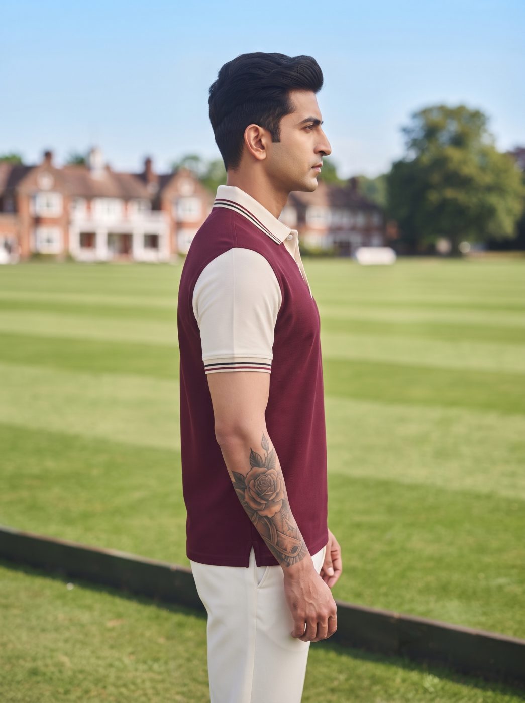 Maroon Tipped Polo