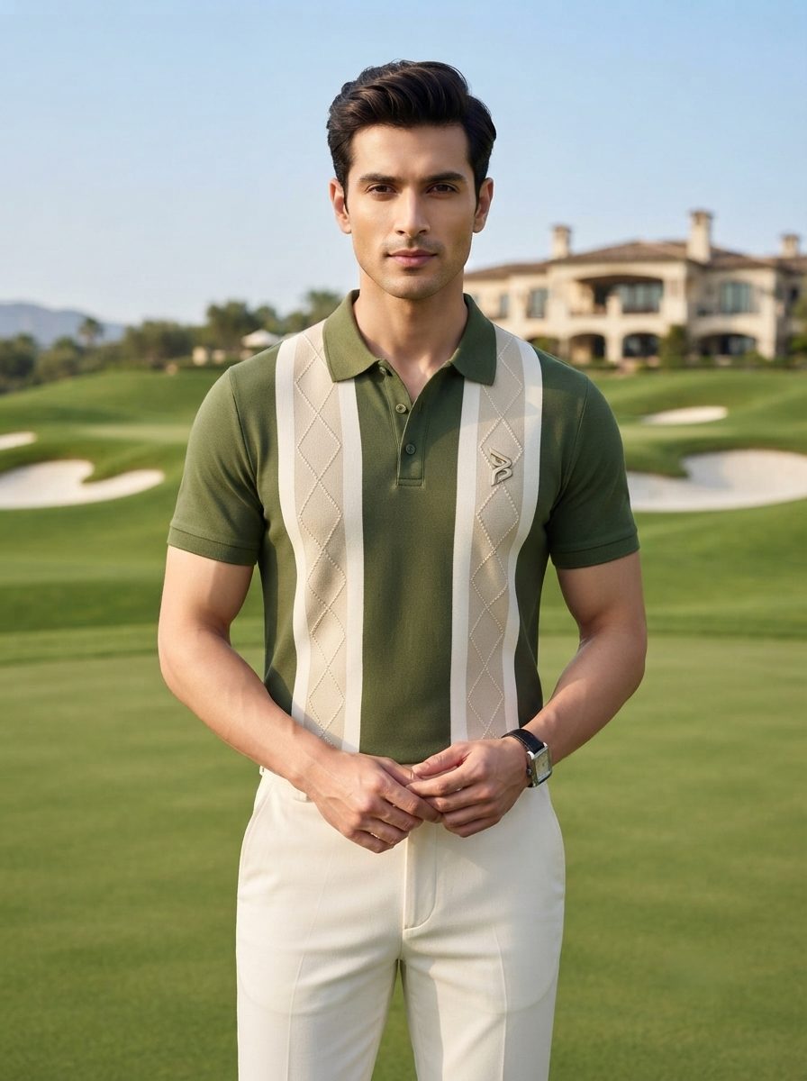 Solid Olive Polo