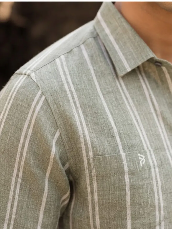Heritage Stripe Linen Blend Shirt