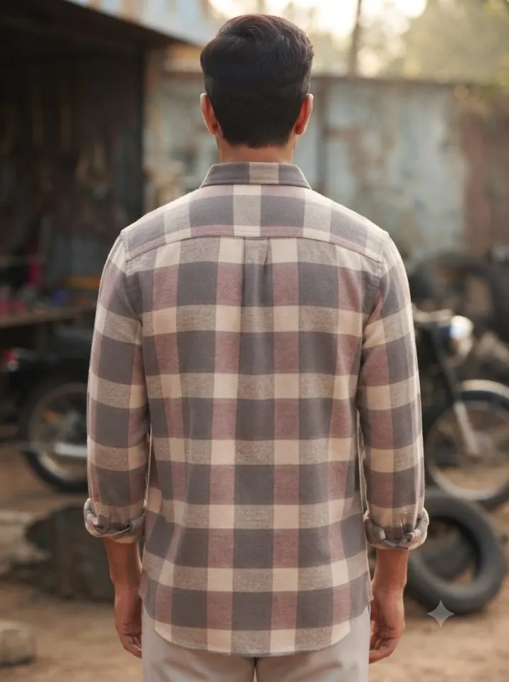 Rosso Slate Check Shirt