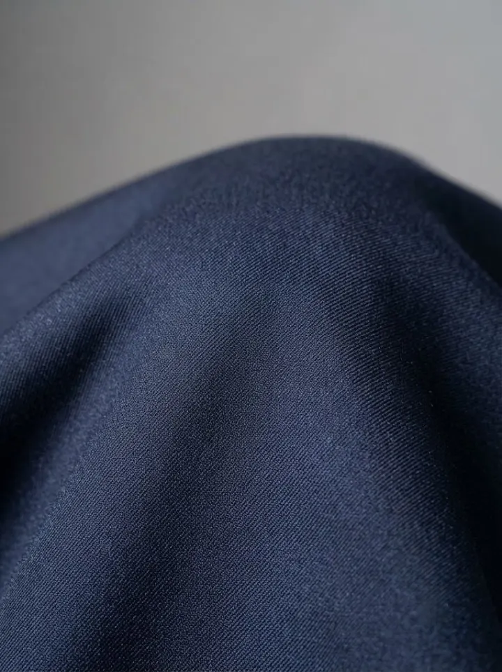 Bemount Classic Navy Tailored Trouser, texture view