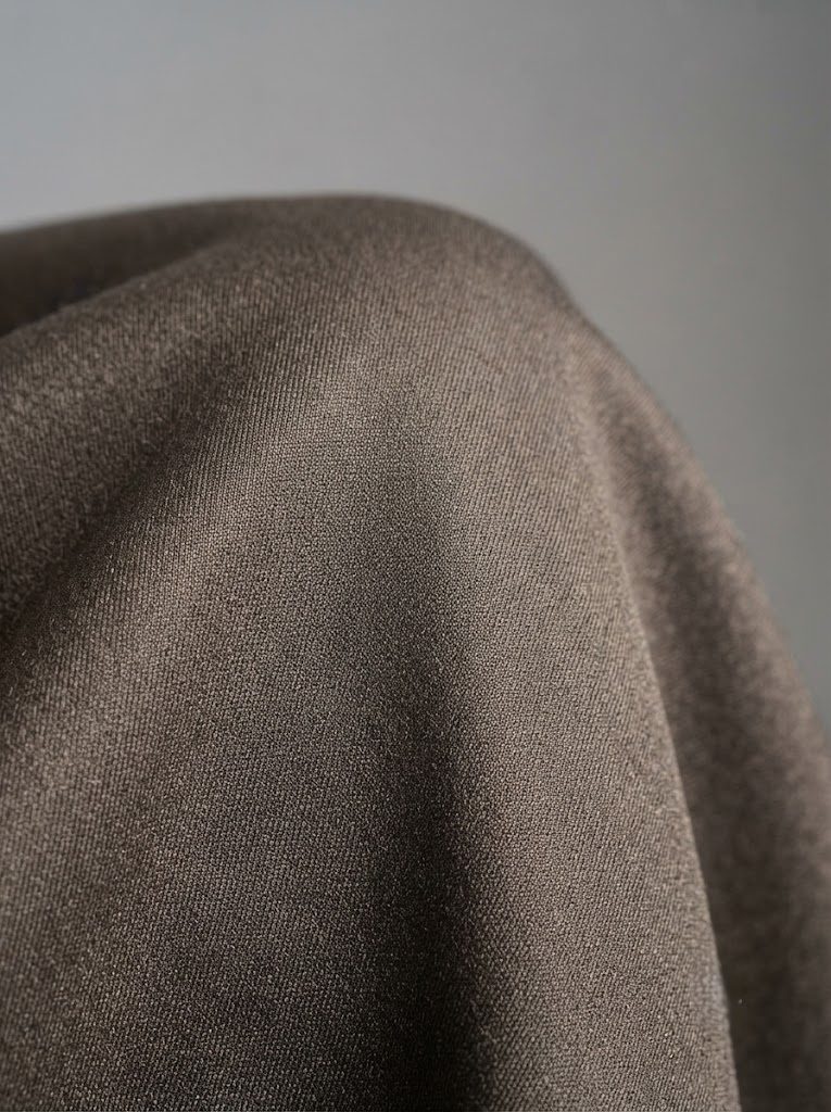 Earthy Taupe Tailored Trouser, closeup
