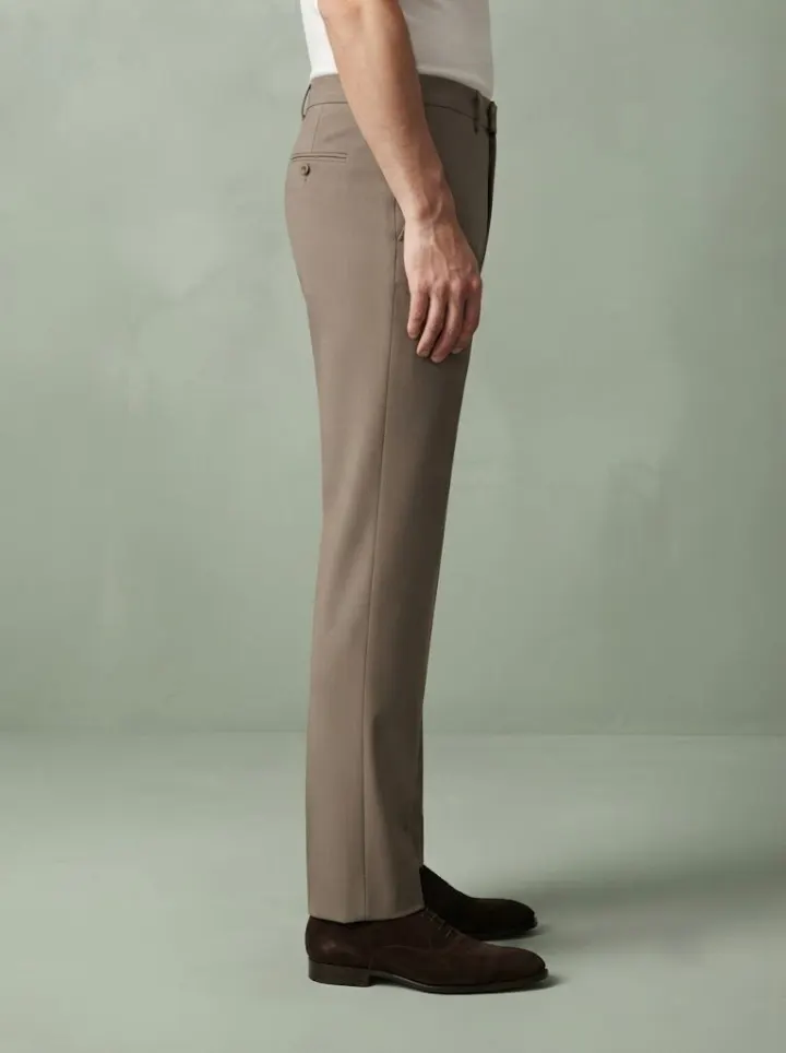 Bemount Earthy Taupe Tailored Trouser, side view