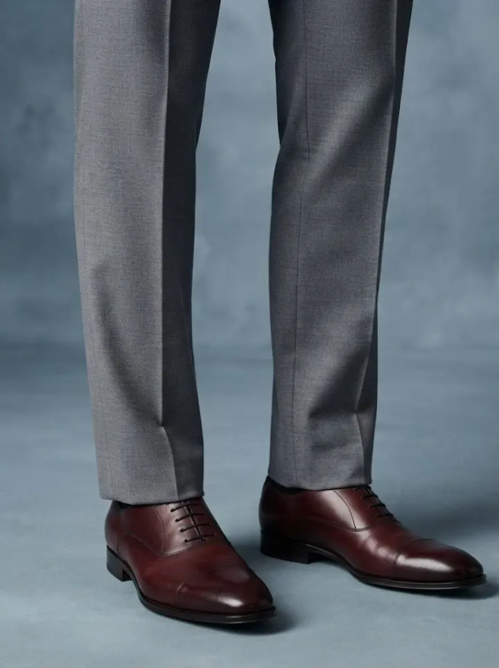 Bemount Urban Mid Grey Tailored Trouser, hem view