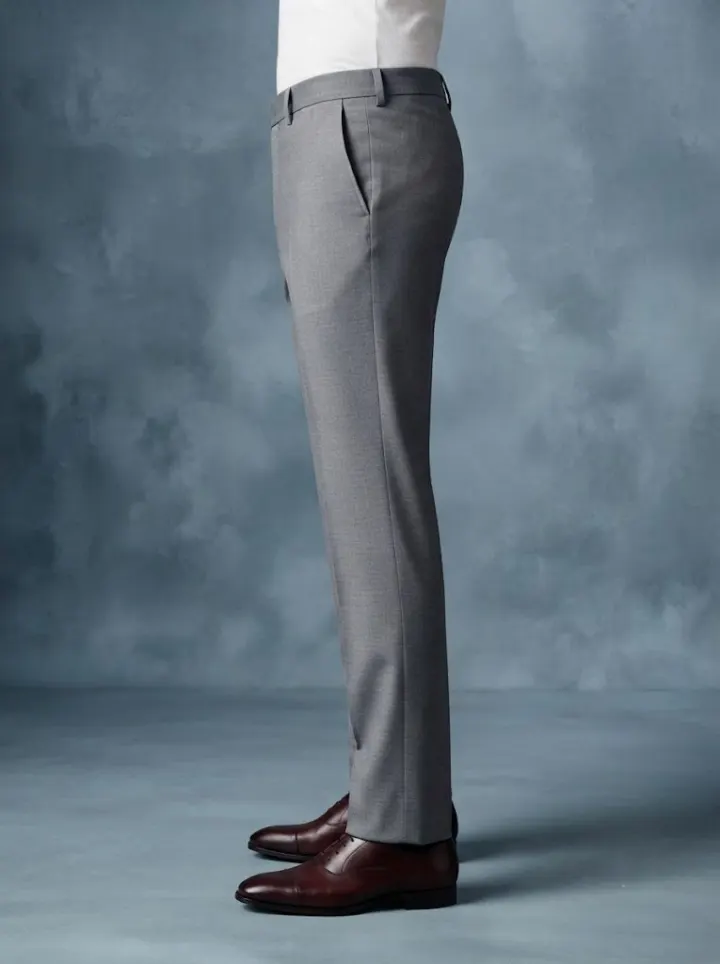 Bemount Urban Mid Grey Tailored Trouser, side view