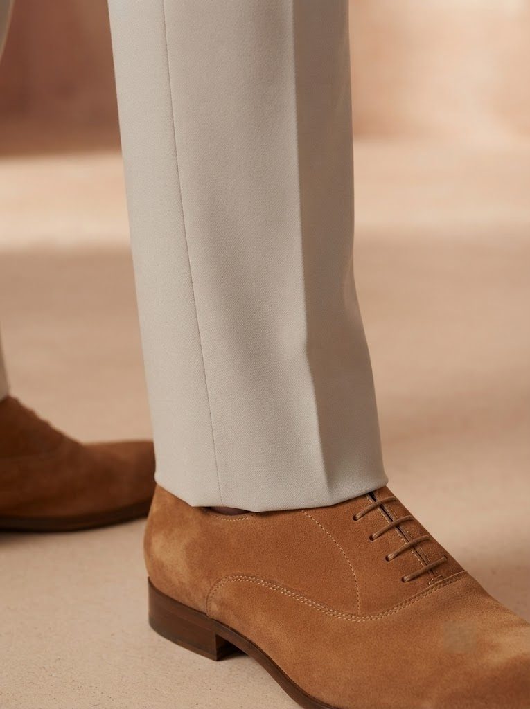 Versatile Stone Tailored Trouser, hem view